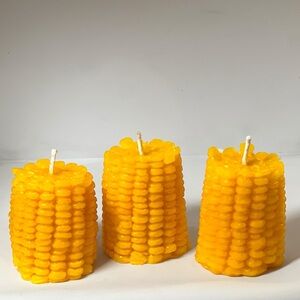 Candle Crazee, 3 pack of corn shaped cornbread scented candles